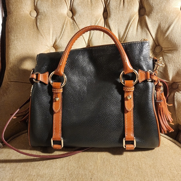 Dooney & Bourke braided pebble grain satchel - Picture 3 of 7